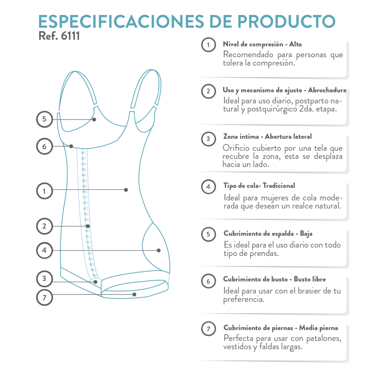 La faja colombiana con busto libre, ayuda a adherir la piel al musculo, reducen la sencación de vacio, moldea y realza la figura. Ideal para posparto.