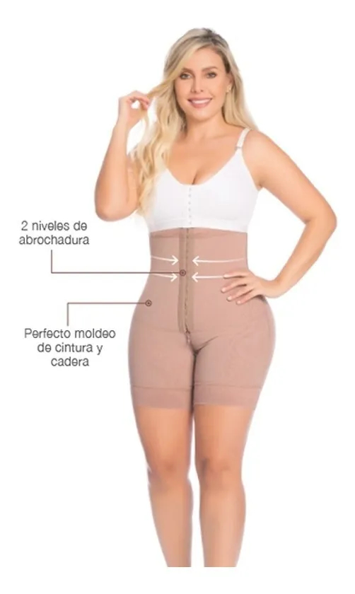 Faja colombiana strapless con perfecto moldeo de cintura, espalda y cadera que reduce y afina tu silueta en 360°. Recomendada para uso diario.